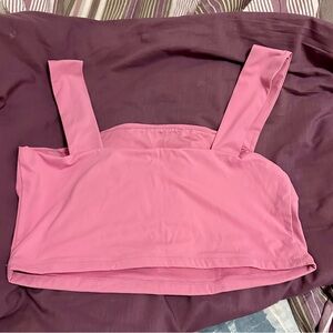 Sculpt square neck cropped tank top nwot